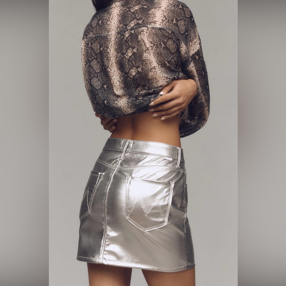 Silver Mother Metallic Skirt